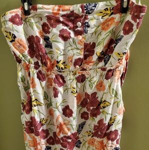 4 for 25 Strapless floral tunic